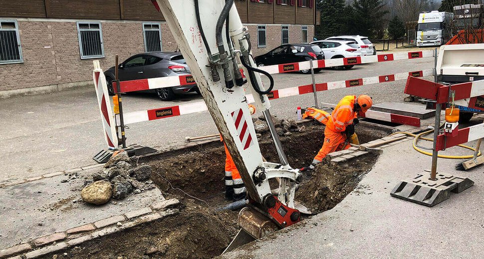 Bauarbeiten Stromversorgung