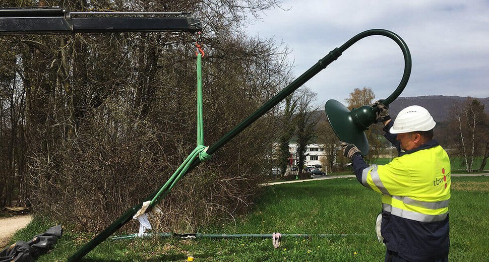 Tägerhardweg Kandelaberauswechslung